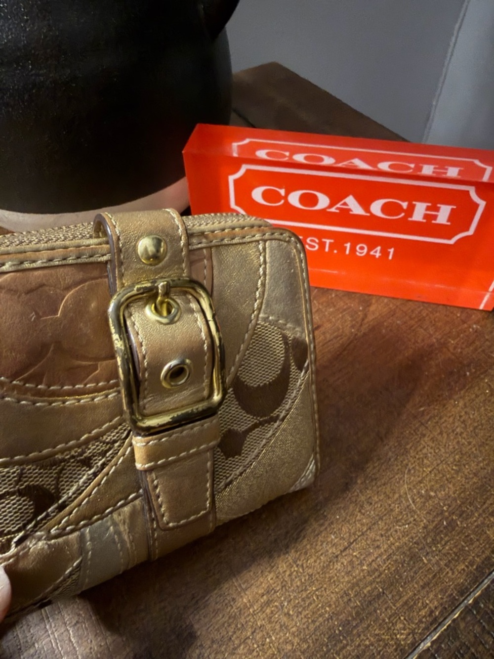 Coach Patchwork Bifold Wallet - Picture 12 of 14